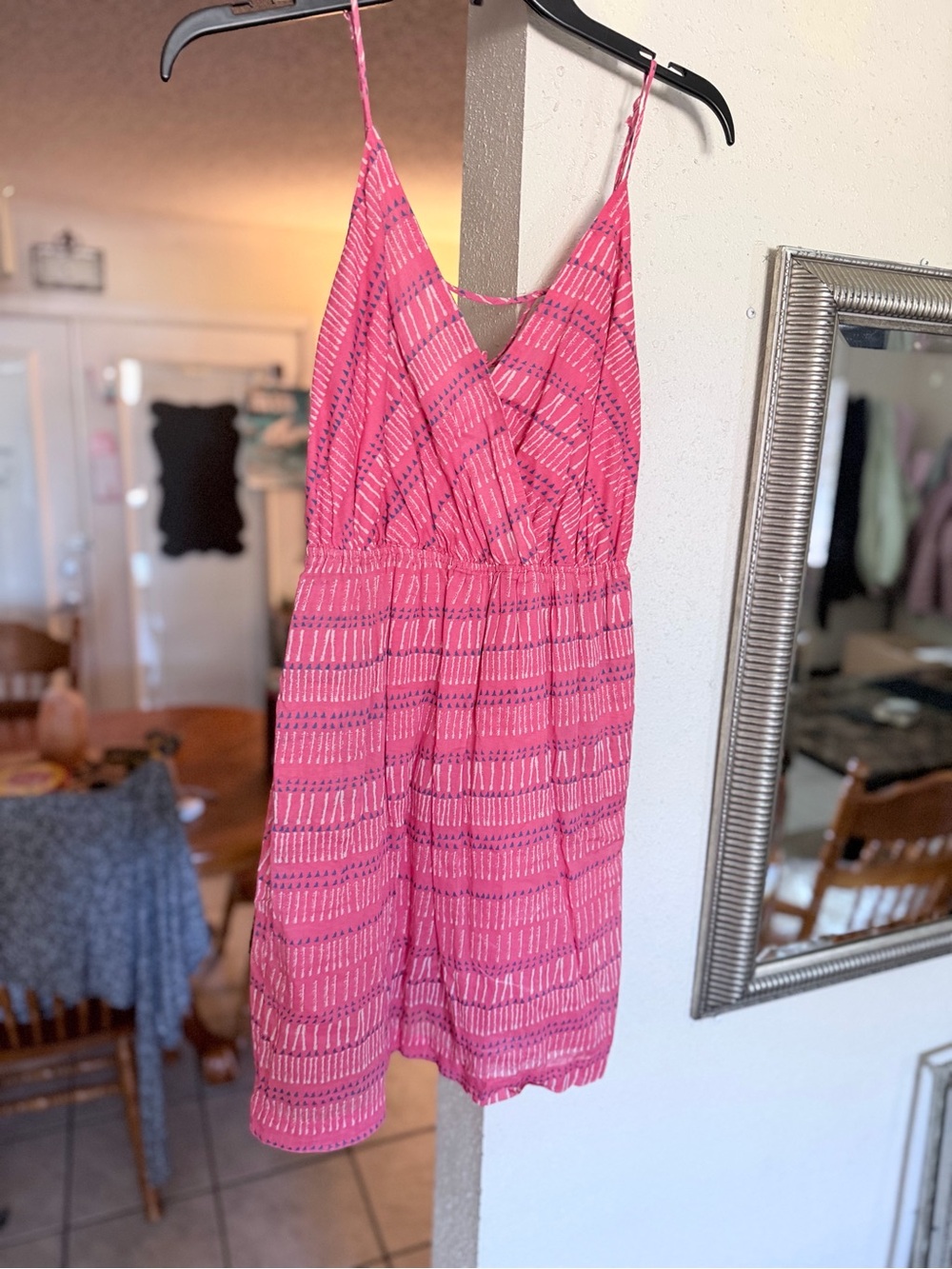 BCBGeneration Coral Pink Patterned Dress